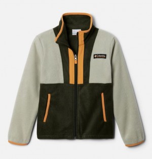 Kids' Columbia Back Bowl™ II Fleece Jackets Grey / Green | US-YNAOCD-726