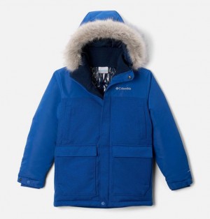 Kids' Columbia Boundary Bay™ Down Waterproof Parka Jackets Blue | US-QUIKYL-839