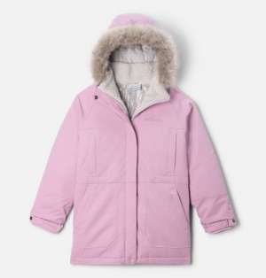 Kids' Columbia Boundary Bay™ Down Waterproof Parka Jackets Pink | US-XBYTRG-574