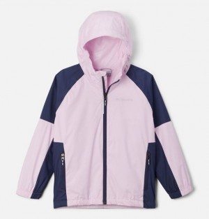 Kids' Columbia Dalby Springs™ II Waterproof Hiking Jackets Pink / Navy | US-KRSJXY-590