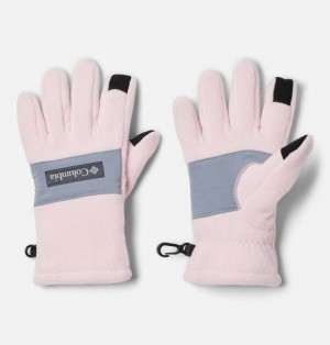 Kids' Columbia Fast Trek™ III Fleece Gloves Pink | US-TWYZJF-398