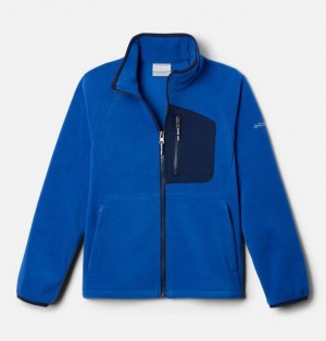 Kids' Columbia Fast Trek™ IV Fleece Jackets Blue / Navy | US-BCOSUN-381