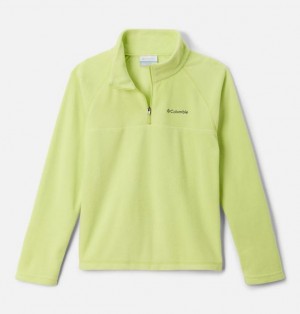 Kids' Columbia Glacial™ Fleece Quarter Zip Pullover Yellow | US-JODPEW-931