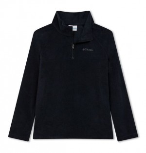 Kids' Columbia Glacial™ Fleece Quarter Zip Pullover Black | US-SXBACT-310