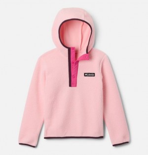 Kids' Columbia Helvetia™ Sherpa Fleece Hoodie Pink / Pink | US-TBYFDK-849