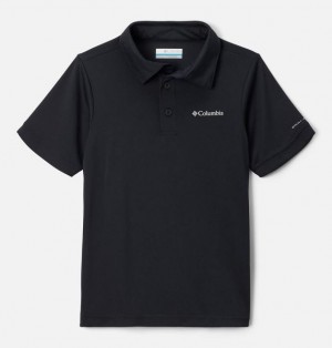 Kids' Columbia Hike™ Technical Polo Shirts Black | US-BWSLXK-531