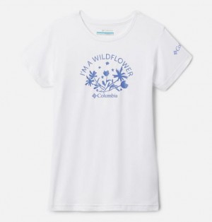 Kids' Columbia Mission Peak™ Technical Graphic T-Shirt White | US-WQEASP-294