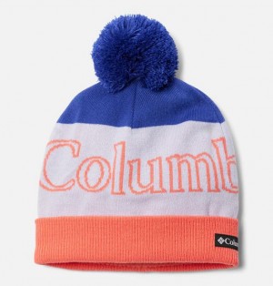 Kids' Columbia Polar Powder™ Beanie Blue / Coral | US-RWBKMV-718