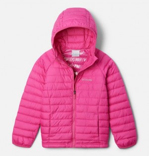 Kids' Columbia Powder Lite™ II Hooded Insulated Jackets Pink | US-KECHJM-596