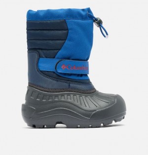 Kids' Columbia Powderbug™ Snowlite™ Snow Boots Blue | US-RMWIHL-935