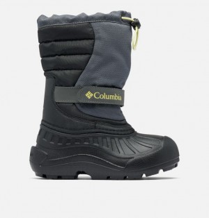 Kids' Columbia Powderbug™ Snowlite™ Snow Boots Dark Grey / Black | US-HYAMCW-825