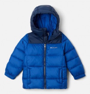 Kids' Columbia Puffect™ II Hooded Jackets Blue / Navy | US-ZAVPWD-526