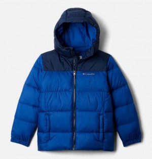 Kids' Columbia Puffect™ II Hooded Jackets Blue / Navy | US-FOPREM-807