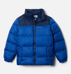 Kids' Columbia Puffect™ II Puffer Jacket Blue / Navy | US-ZNWURG-278