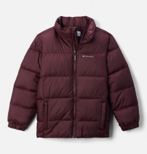 Kids' Columbia Puffect™ II Puffer Jacket Burgundy | US-FDKJIR-406