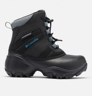 Kids' Columbia Rope Tow™ III Waterproof Boots Black / Dark | US-DTEUZJ-561