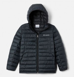 Kids' Columbia Silver Falls™ Insulated Hooded Jackets Black | US-UIYGQP-342