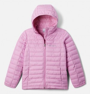 Kids' Columbia Silver Falls™ Insulated Hooded Jackets Pink | US-UQGRME-731