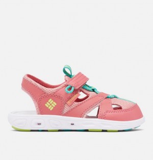 Kids' Columbia Techsun™ Wave Sandals Pink / Green | US-VASUCE-325