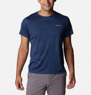 Men Columbia Alpine Chill™ Zero Technical T-Shirt Navy | US-CWQVYD-548