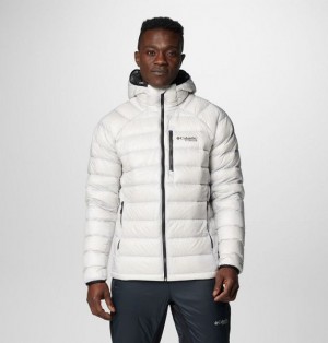 Men Columbia Arctic Crest™ Hooded Down Jackets Grey | US-ENZHUA-890