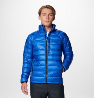 Men Columbia Arctic Crest™ Packable Down Jackets Blue | US-ENCHBS-259