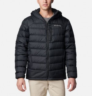 Men Columbia Autumn Park™ II Hooded Down Jackets Black | US-KFYIPO-190