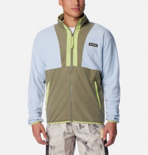 Men Columbia Back Bowl™ Lightweight Fleece Grey / Green / Green | US-ZFKAYW-489