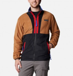 Men Columbia Backbowl™ II Fleece Jackets Brown / Black | US-BYHZAE-180