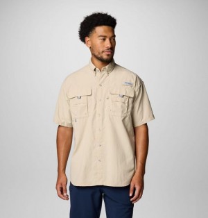 Men Columbia Bahama™ II Sleeve Shirts Khaki | US-BGNFOD-179