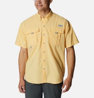 Men Columbia Bahama™ II Sleeve Shirts Yellow | US-AMNJID-657