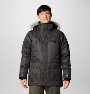 Men Columbia Barlow Pass TurboDown™ II Waterproof Down Jackets Black | US-CHZGWA-176