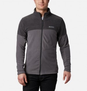 Men Columbia Basin Trail™ Full Zip Fleece Grey / Dark Grey | US-IUKNPC-756