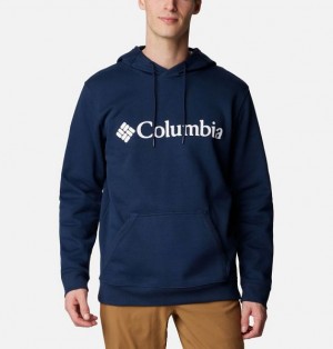 Men Columbia CSC Basic Logo™ II Hoodie Navy | US-ZNJFCP-632