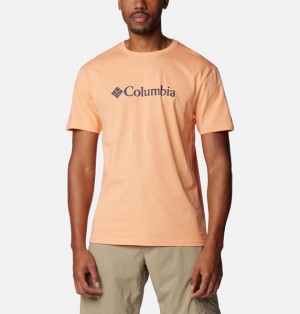 Men Columbia CSC Basic Logo™ T-Shirt Apricot | US-UOWREN-368