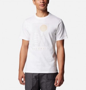 Men Columbia CSC™ Seasonal Logo T-Shirt White | US-AJCDPB-069