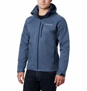 Men Columbia Cascade Ridge™ II Hiking Softshell Jackets Navy | US-ETKIVH-503