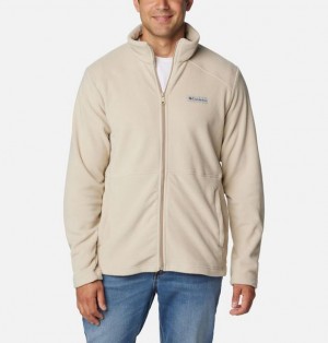 Men Columbia Castle Dale™ Fleece Jackets Khaki | US-BNOJXZ-630