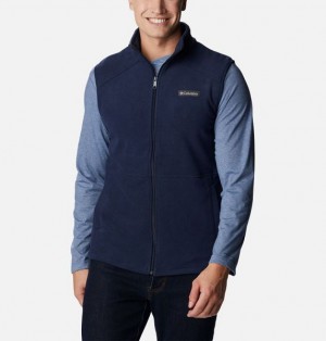 Men Columbia Castle Dale™ Fleece Vest Navy | US-SNKDLM-897