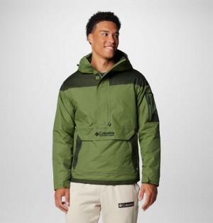 Men Columbia Challenger™ II Hooded Jackets Green | US-MSDGBA-864