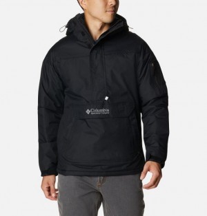 Men Columbia Challenger™ II Hooded Jackets Black | US-PMQDSY-624