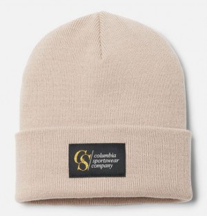 Men Columbia City Trek™ Heavyweight Beanie Beige | US-ZNLMSH-845