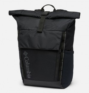 Men Columbia Convey™ III 27L Rolltop Backpack Black | US-KQODSI-815