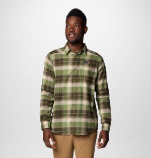 Men Columbia Cornell Woods™ Flannel Shirts Grey / Green / Multicolor | US-ITUWLD-502