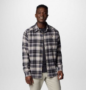 Men Columbia Cornell Woods™ Flannel Shirts Black / Grey Multicolor | US-DWUEPN-370