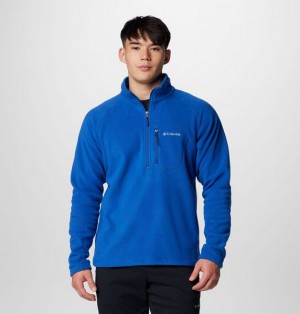 Men Columbia Fast Trek™ III Half Zip Fleece Blue | US-NTICQW-750