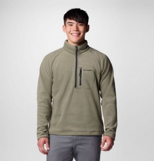 Men Columbia Fast Trek™ III Half Zip Fleece Grey / Green / Dark Grey | US-AIEHLD-130