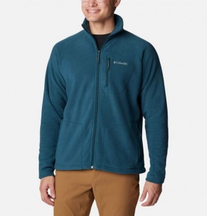 Men Columbia Fast Trek™ II Fleece Jackets Blue | US-ODVQRG-231