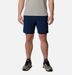 Men Columbia Hike™ Colour Block Hiking Shorts Navy | US-ZSXCNE-081