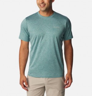 Men Columbia Hike™ Technical T-Shirt Green | US-LNQOFH-845